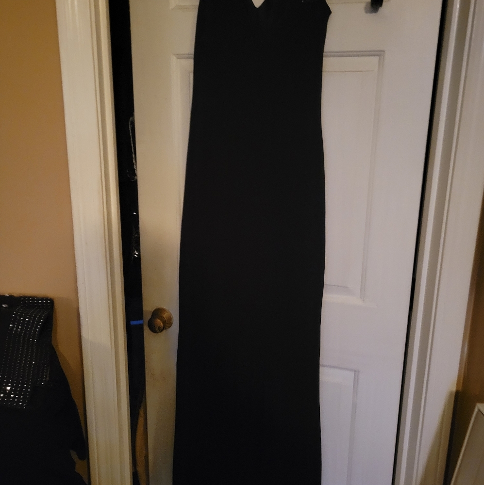 GORGEOUS BLACK BEADED DESIGNER GOWN